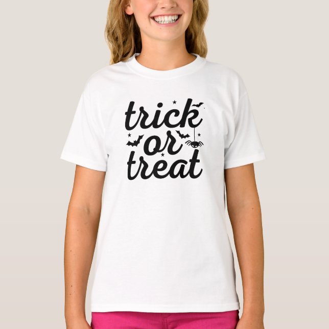Trick Or Treat Halloween T-Shirt (Front)