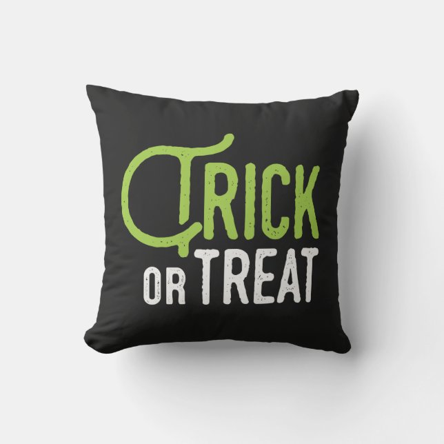Trick or Treat | Halloween Throw Pillow (Front)