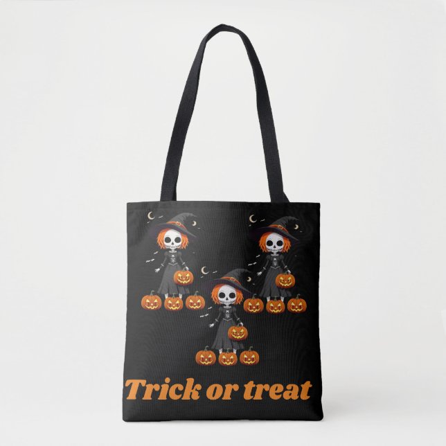 Trick or treat Halloween Tote bag  (Front)