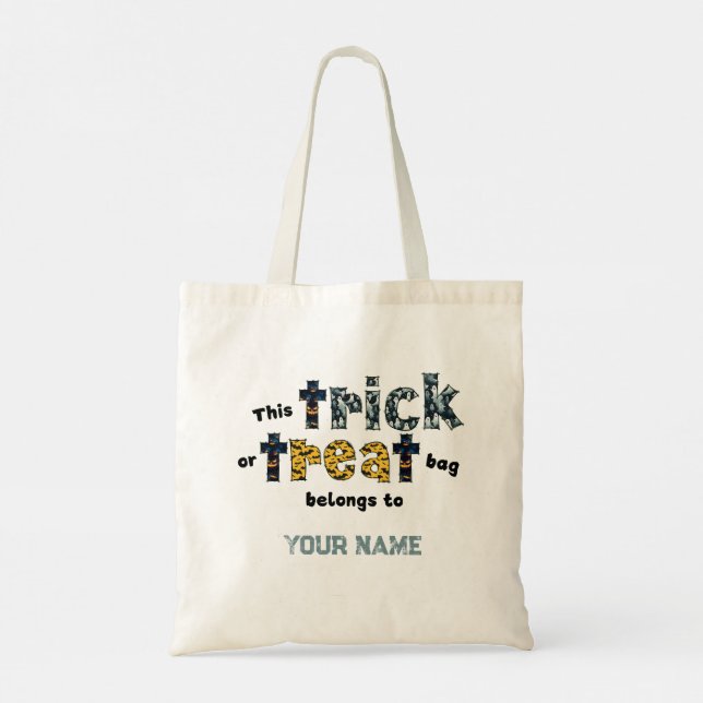 Trick or treat Halloween Tote Bag (Back)