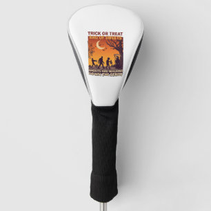 Trick Or Treat Halloween Zombies Grim Reaper Pumpk Golf Head Cover