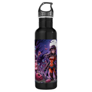 Trick or Treat Halloween Zombies Handing out Brain 710 Ml Water Bottle