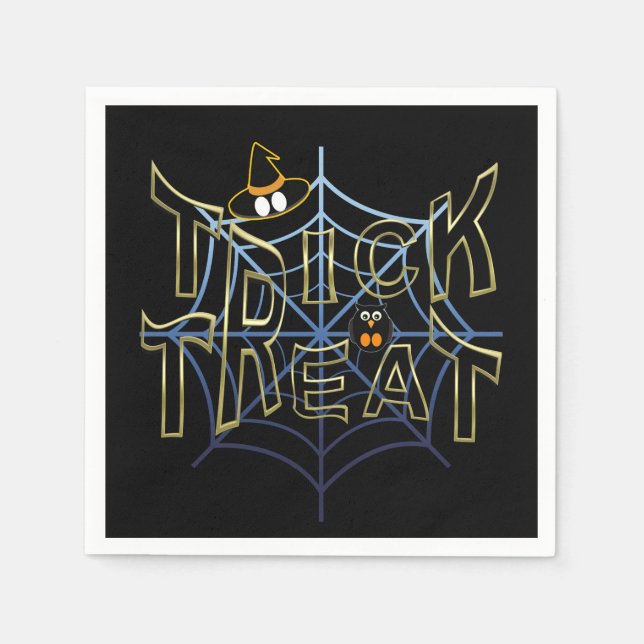 Trick-or-Treat-Haloween Napkin (Front)