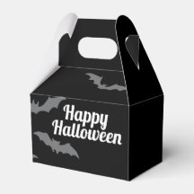 TRICK OR TREAT HAPPY HALLOWEEN BAT BOX