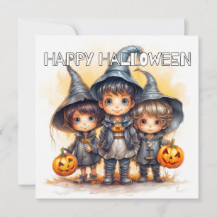 Trick Or Treat Happy Halloween Card