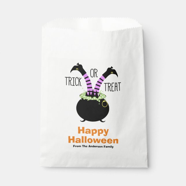 Trick or Treat Happy Halloween Favour Bags (Front)