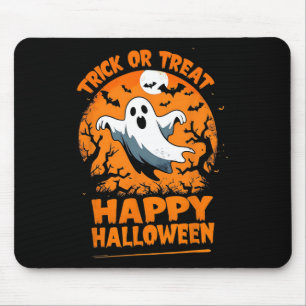 Trick Or Treat Happy Halloween Ghost Costume Fun Mouse Mat