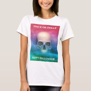 Trick or Treat. Happy Halloween. Skull T-Shirt