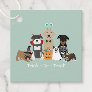 Trick Or Treat Happy Halloween Spooky Pet Costumes Favour Tags