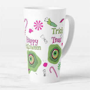 Trick Or Treat Happy Halloween Sweet Death + Candy Latte Mug