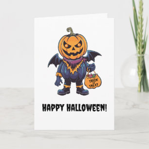 Trick or Treat   Happy Halloween Thank You Card