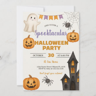 Trick-or-Treat Haunted Bash Invite