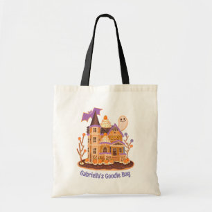 Trick or Treat Haunted House Candy Custom  Tote Bag