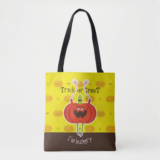 Trick or treat i'm hungry tote bag (Front)