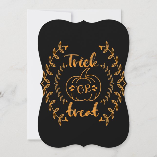 Trick or treat in plants frame  (Back)