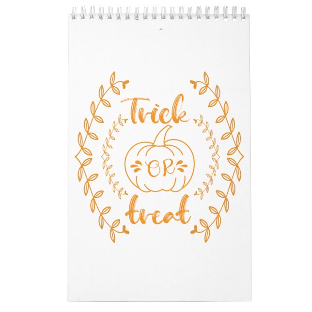 Trick or treat in plants frame  calendar (Cover)