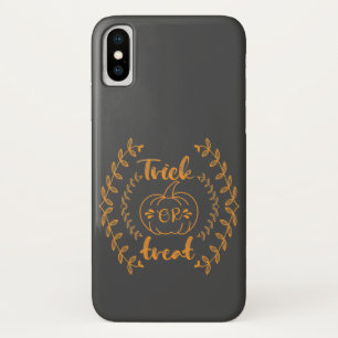 Trick or treat in plants frame  iPhone x case