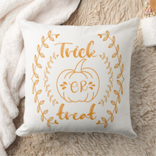 Trick or treat in plants frame cushion