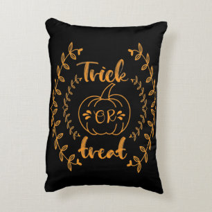 Trick or treat in plants frame decorative cushion