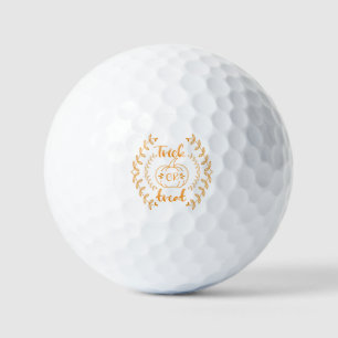 Trick or treat in plants frame golf balls