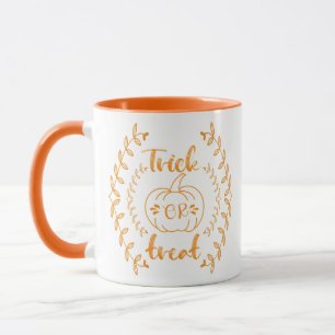 Trick or treat in plants frame mug