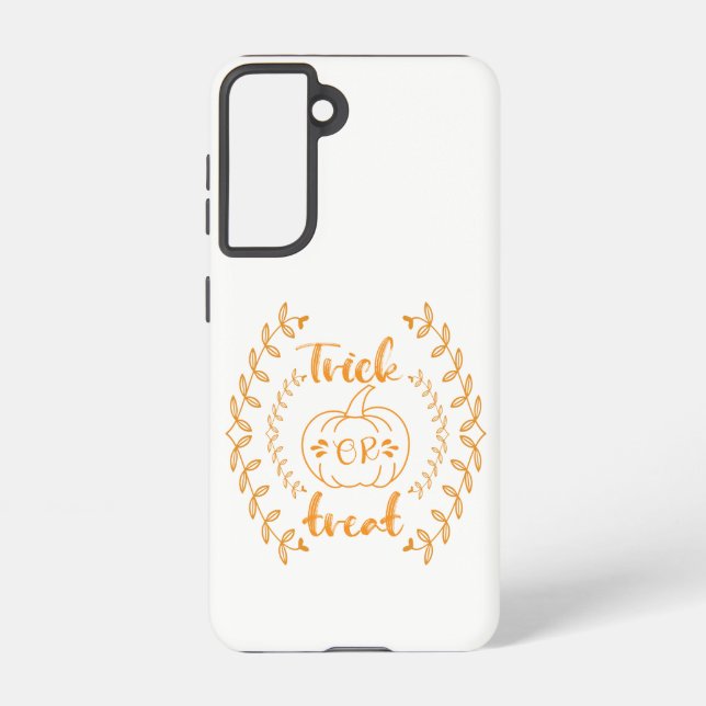 Trick or treat in plants frame  samsung galaxy s21 case (Back)