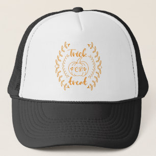 Trick or treat in plants frame trucker hat