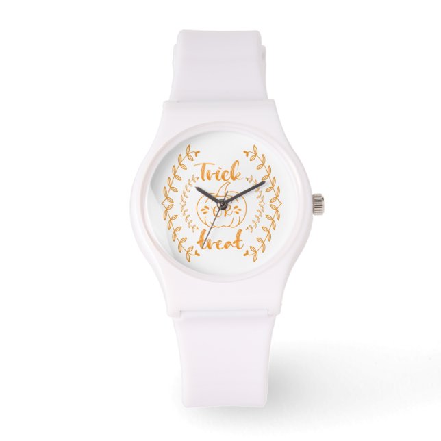 Trick or treat in plants frame  watch (Front)