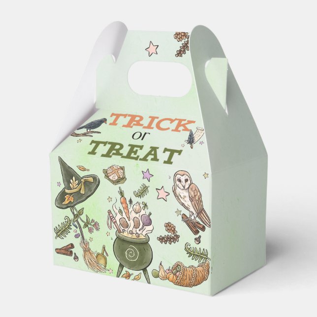 Trick or Treat Kids Halloween Birthday Favour Box (Front Side)