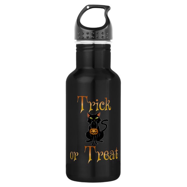Trick or Treat Kitty 532 Ml Water Bottle (Front)