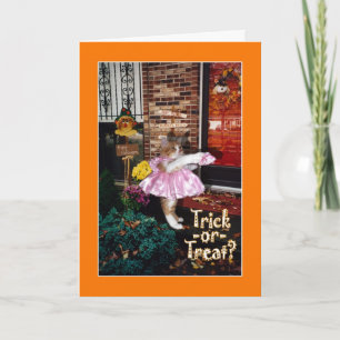 Trick-or-Treat Kitty - Happy Halloween! Card