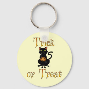 Trick or Treat Kitty Key Ring