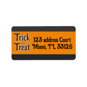 trick or treat label