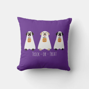 Trick Or Treat Labrador Retriever Ghost Dogs Cushion