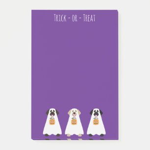 Trick Or Treat Labrador Retriever Ghost Dogs Post-it Notes