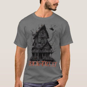 Trick or Treat Large Creepy House Bats and JackoLa T-Shirt