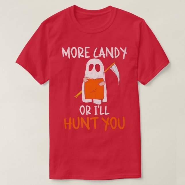 Trick Or Treat Lazy DIY Halloween Funny Ghost Boy  T-Shirt (Design Front)