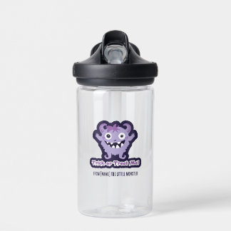 Trick or Treat Me! – Cute Purple Horned Monster Water Bottle