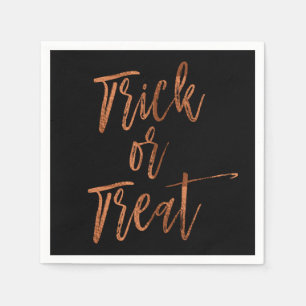 Trick or Treat Modern Halloween Napkins
