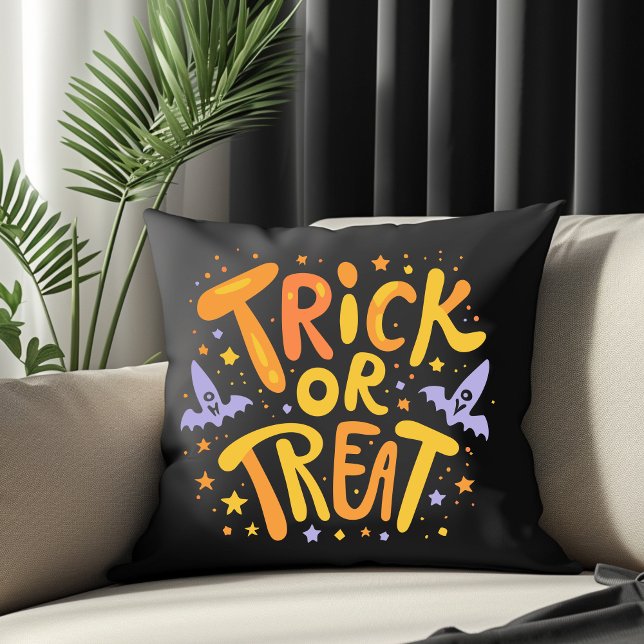 Trick or Treat Modern Halloween Writing Cushion (Creator Uploaded)