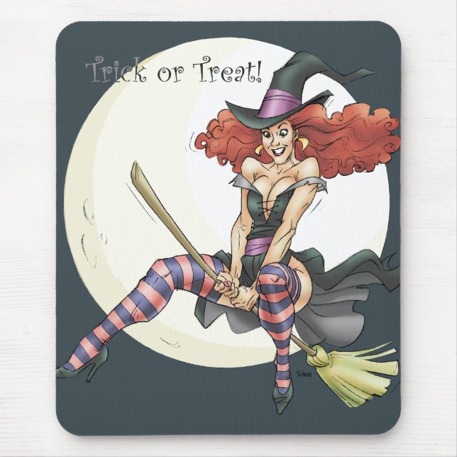 Trick or Treat Mouse Mat (Front)