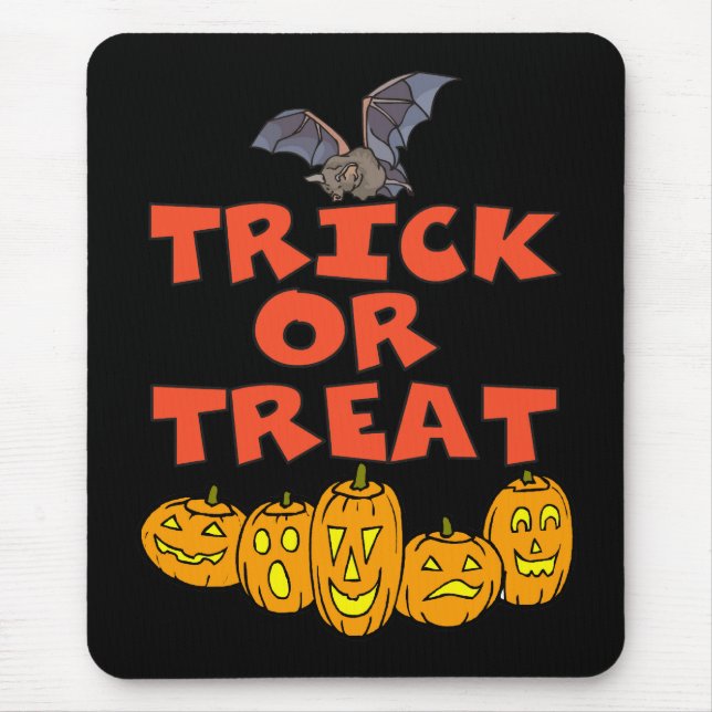 Trick Or Treat Mouse Pad (Front)