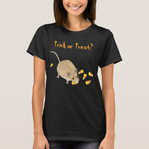 Trick or Treat Mouse with Candy Corns T-Shirt