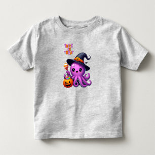 Trick or Treat Octopus Halloween Toddler T-Shirt