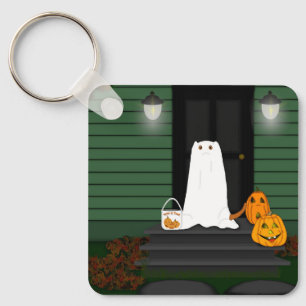 Trick Or Treat Oliver The Otter! Key Ring