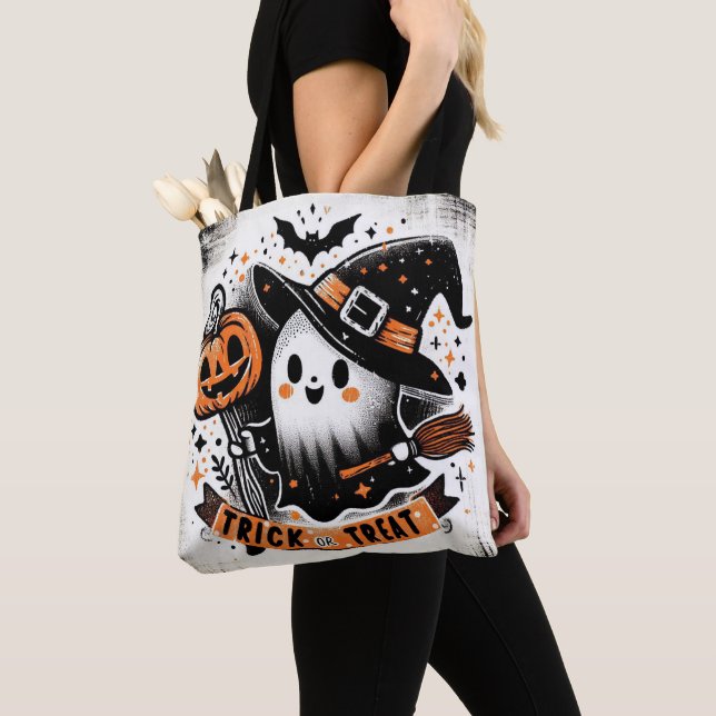 Trick or treat - Only Witch snacks Tote Bag (Close Up)