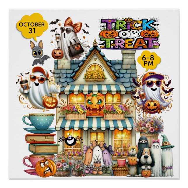  Trick or Treat or TRUNK or Treat Poster (Front)