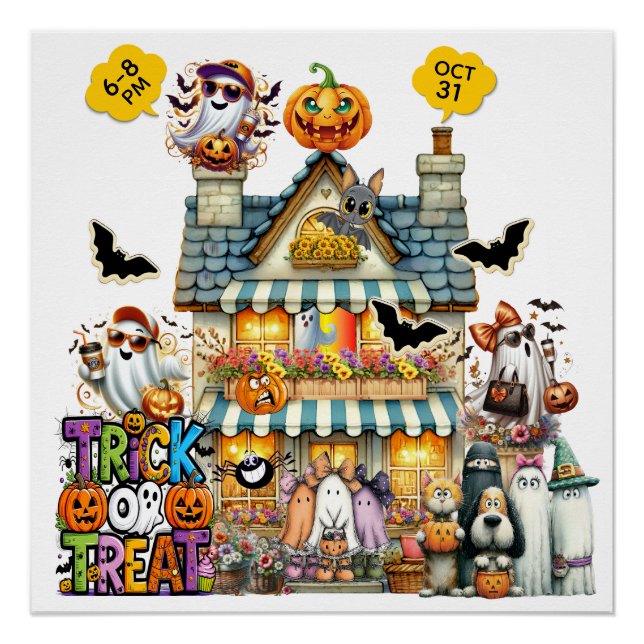  Trick or Treat or TRUNK or Treat Poster (Front)