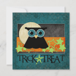 Trick-Or-Treat Owl Invitations