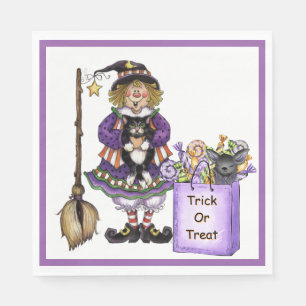 Trick Or Treat Paper Napkin